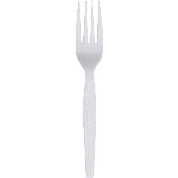 Primesource White Medium Weight Polypropylene Wrapped Fork (1000-Case)