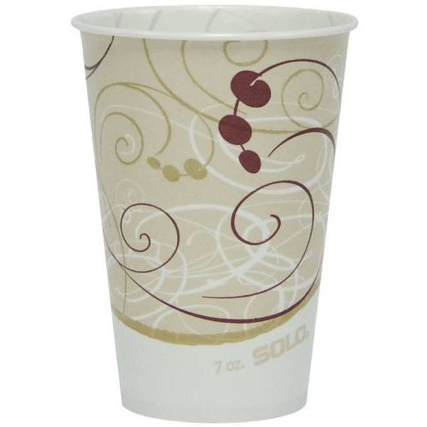 Solo Symphony Solo Waxed Paper Cold Drink Cups, 7 Oz, Case Of 1000