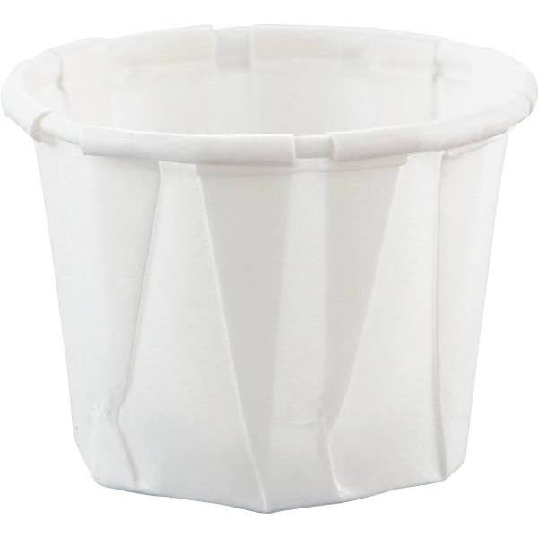 Dart Paper Portion Cups, 0.75 Oz, White, Case Of 5000