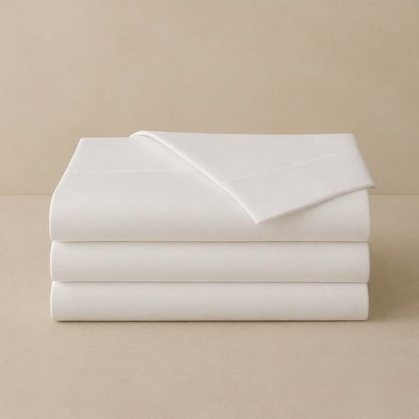 Cotton Bay Select T250 Flat Sheet Queen 90x110" White, Case Of 24