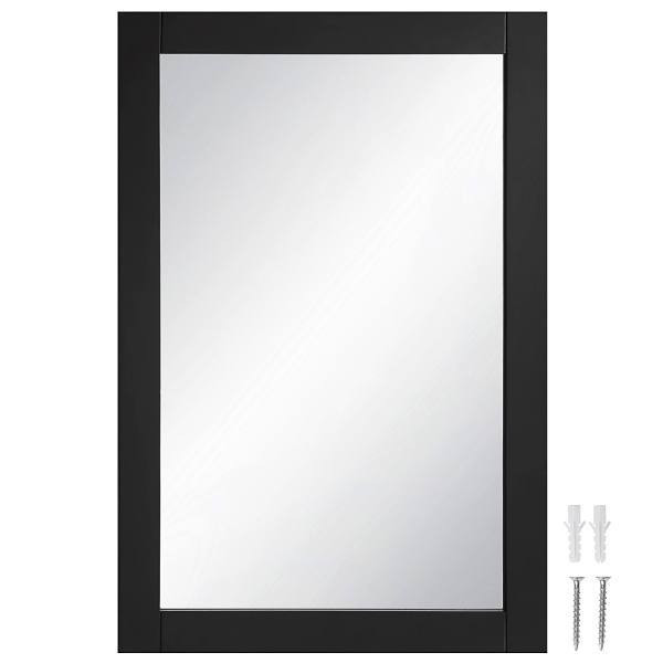 Design House Shorewood Rectangular Wooden Wall Mirror In Espresso, 30" By 20"