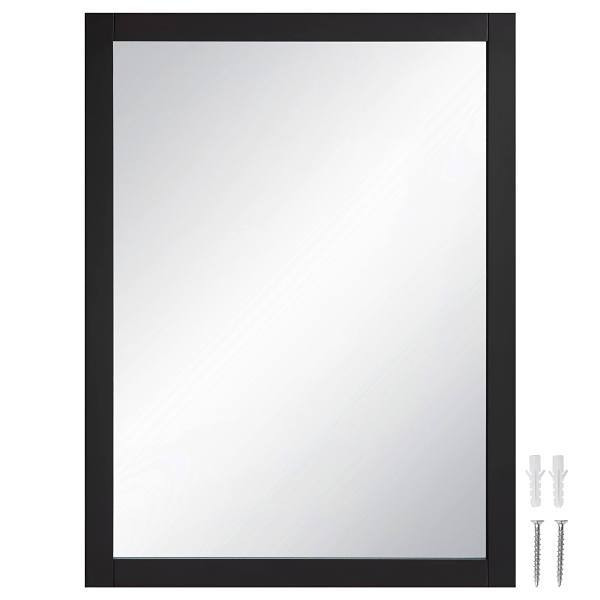 Design House Shorewood Rectangular Wooden Wall Mirror In Espresso, 40" By 30"