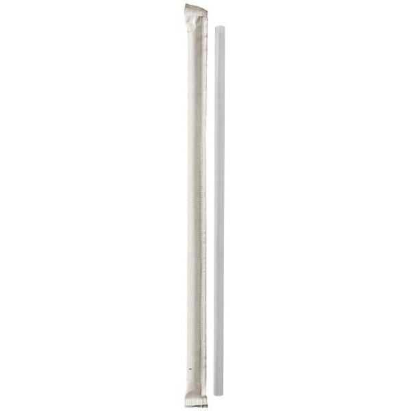 Berk Straw Jumbo 7.75" Paper Wrapped Translucent 24/500 Per Case Of 12000