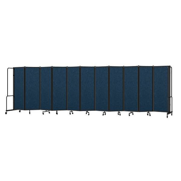 National Public Seating Room Divider 6'H11 Sections Blue Panel