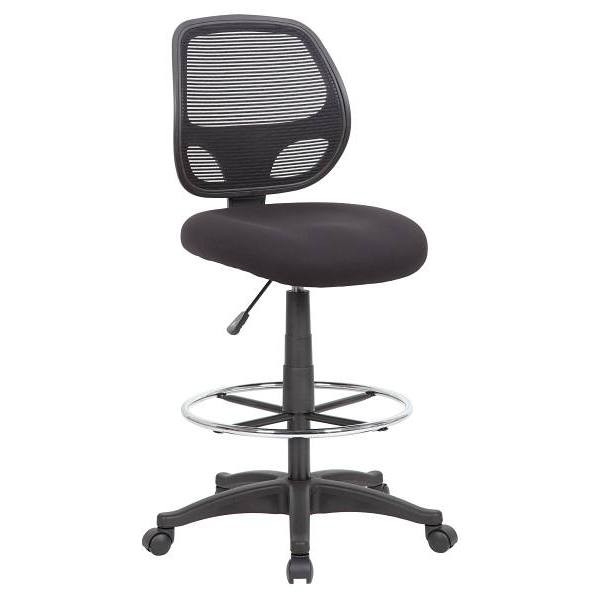Boss Commercial Grade Mesh-Back Armless Drafting Chair