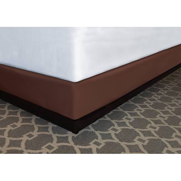 Mattress Safe Contour Wrap Poly Shantung Ck 7" 72x84x5.5-7.5" E Brown Case Of 12