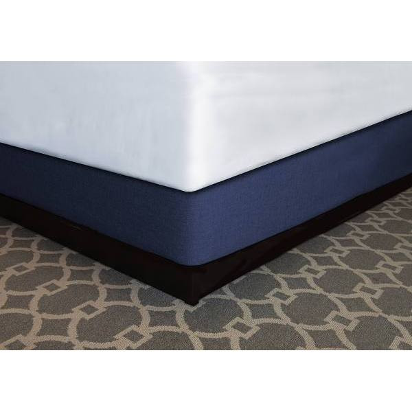 Mattress Safe Box Spring Quickwrap, Bespoke Navy, Polyester Savile, Queen 9", 60x80x8.5-9.5"