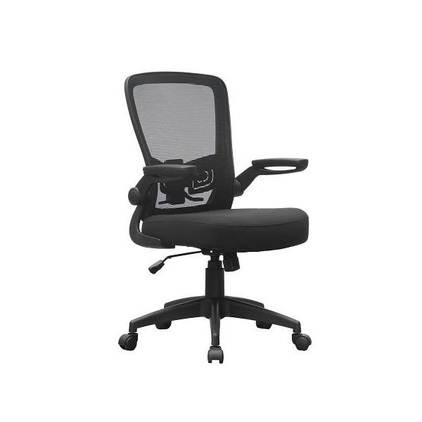 Boss Office Products Deluxe Mesh Back Ergronomic Task Chair Black Frame/Fabric