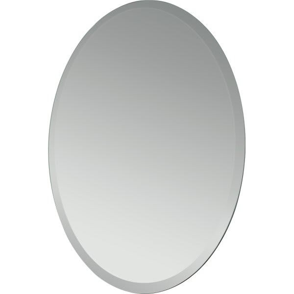 Seasons 24w X 37" Beveled Edge Oval Wall Mirror With Mounting Clips