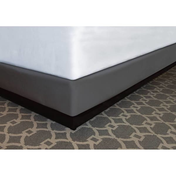 Mattress Safe Designer Decor Box Spring Gray Poly F 54x80x6.5-7.5" Case Of 12