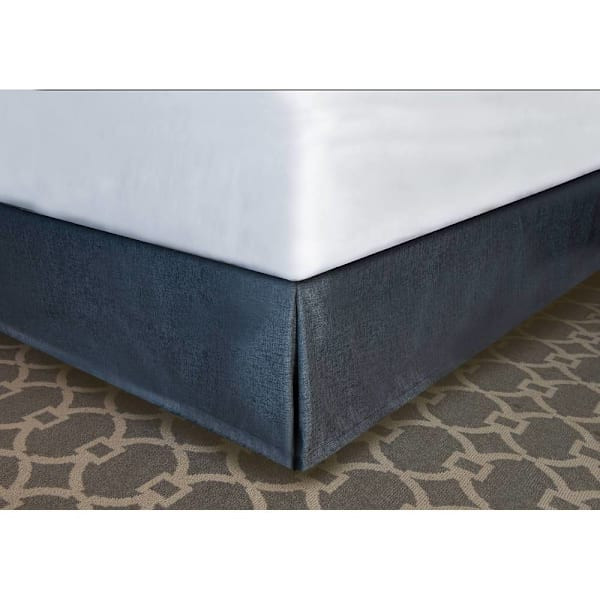Mattress Safe Designer Decor Bed Skirt Graphite Poly F 12" 54x80x12" Case Of 12