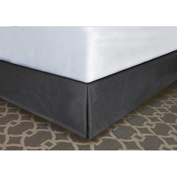 Mattress Safe Pleated Bed Skirt London Grey Polyester Qn 60x80x12" Case Of 12