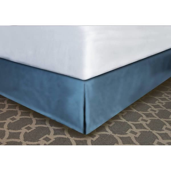 Mattress Safe Pleated Bed Skirt Wedgewood Polyester Qn 60x80x14" Case Of 12