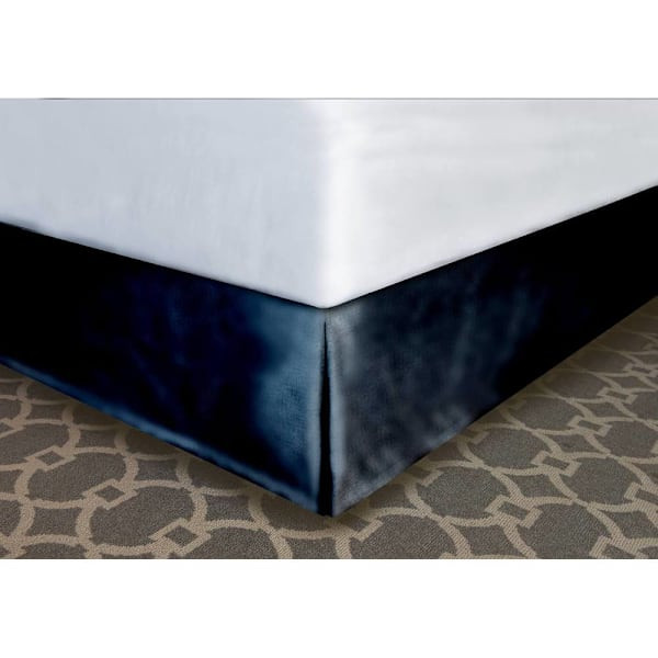 Mattress Safe Pleated Bed Skirt Black Polyester Qn 60x80x14" Case Of 12