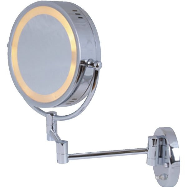 Lodging Star 7.5 In Diameter Magnification Mirror With Light, Case Of 6