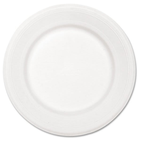 Chinet White Paper Round Dinnerware Plate 10-1/2" Pack Of 500