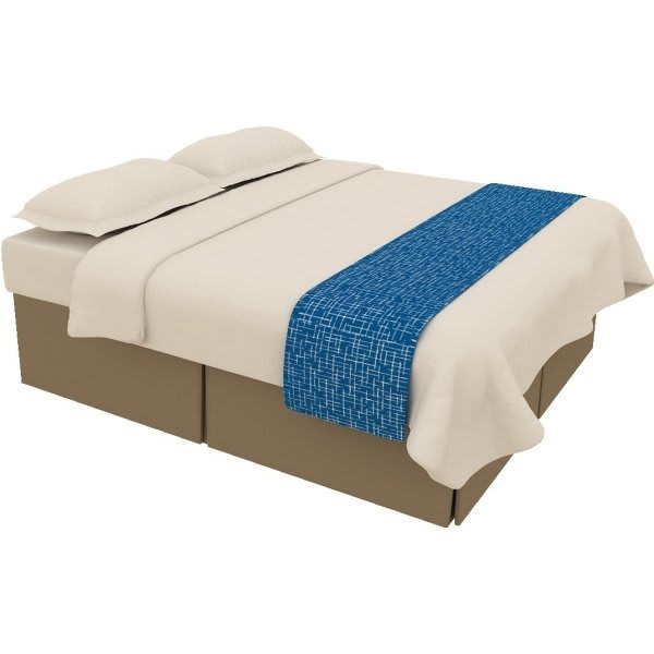 Travelodge King Bed Scarf (Blue) (8-Case)