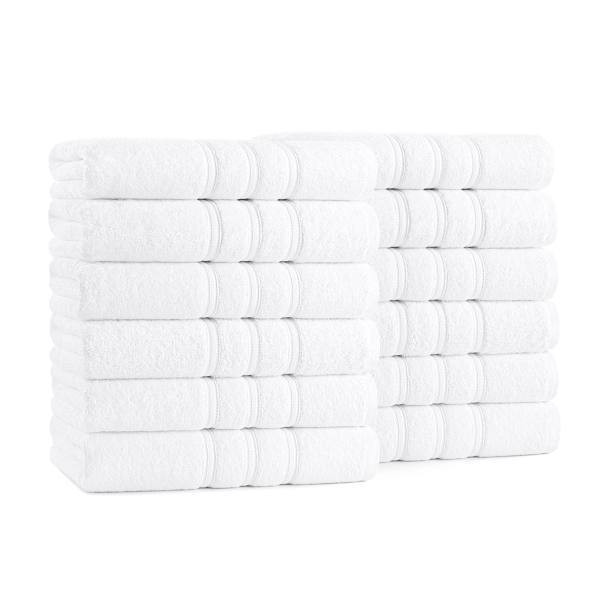 Cotton Bay Green Classic Bath Towel 24x50" 12 Lbs/Dozen White, Case Of 36