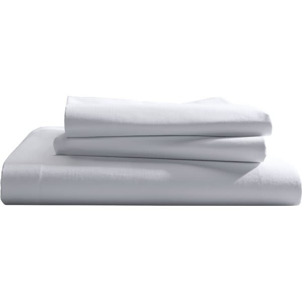 Best Western Comfortwill Solid Fitted Sheet, Full, 54x80x14", White, Case Of 24