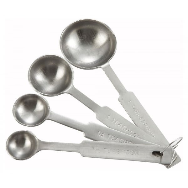 Thunder Group Stainless Steel Measuring Spoon Set With Brushed Finish