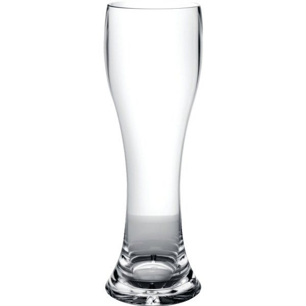 Thunder Group 23 Ounce Clear Polycarbonate Pilsner With Starburst Base