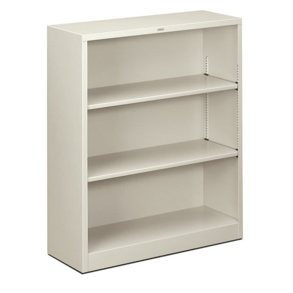 Hon Brigade 3-Shelf Light Gray Steel Bookcase