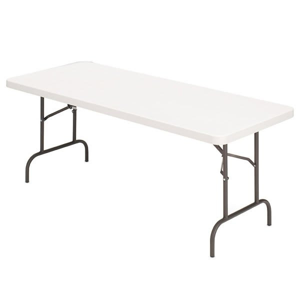 Realspace Molded Plastic Top Folding Table 8' W