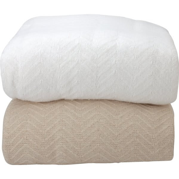 Grand Patrician Blanket Queen 90x90 Natural Case Of 2