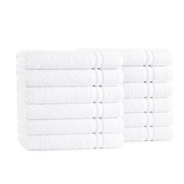 Cotton Bay Essential Bath Towel Cam 24x50 10 5 Lbs/Dozen White, Case Of 60