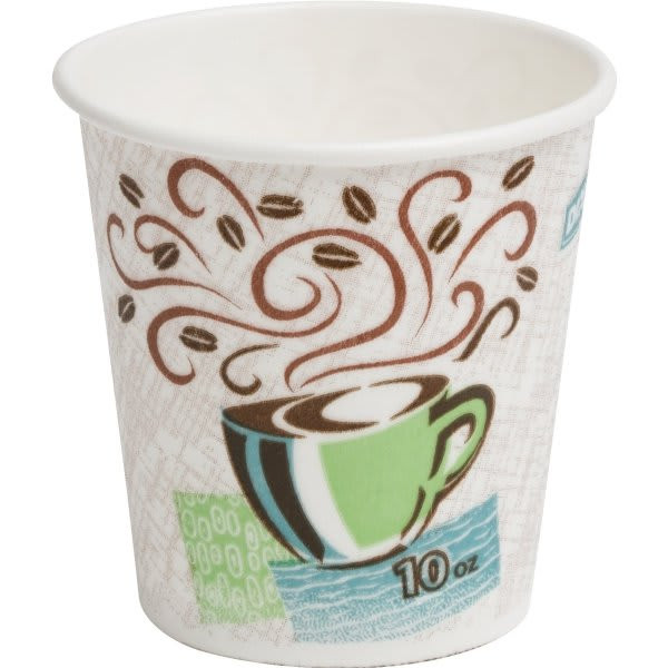 Dixie Perfectouch Insulated Paper Hot Cup, 10 Oz. (1000/Case)