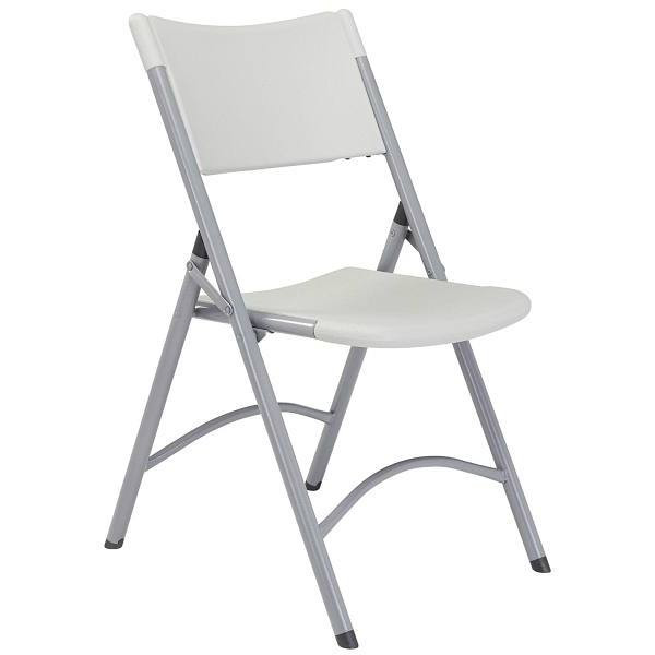 National Public Seating Npsc Gray Blow Molded Folding Chair Package Of 4