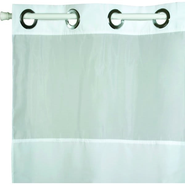 Focus Products Hookless Mystery Shower Curtain 71 X 77" White Case Of 12