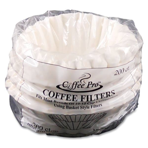 Coffee Pro Basket Filters For Drip Coffeemakers, 10 To 12-Cups, Package Of 200