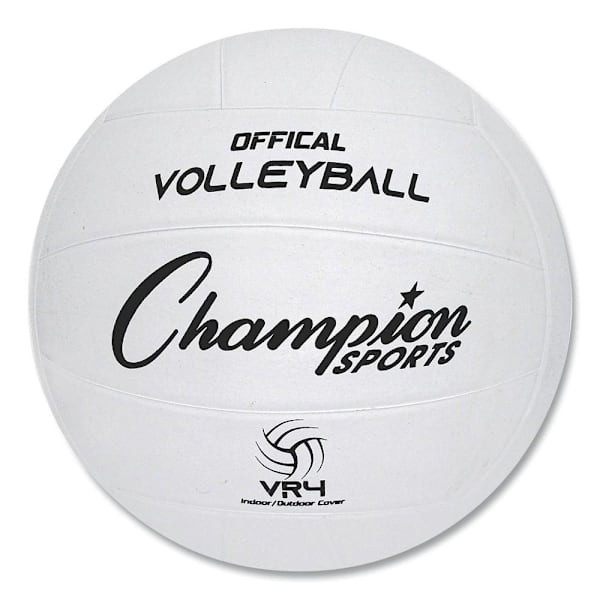 Champion Sports Rubber Volleyball, Official Size, White