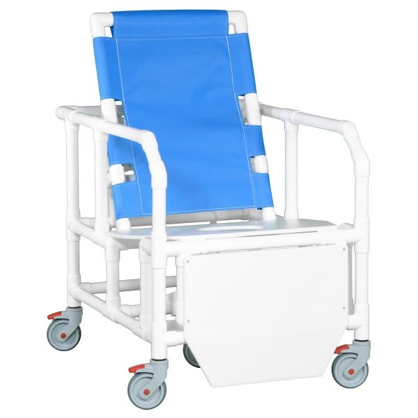 Ipu Reclining Shower Chair 500 Lbs Capacity In Blue