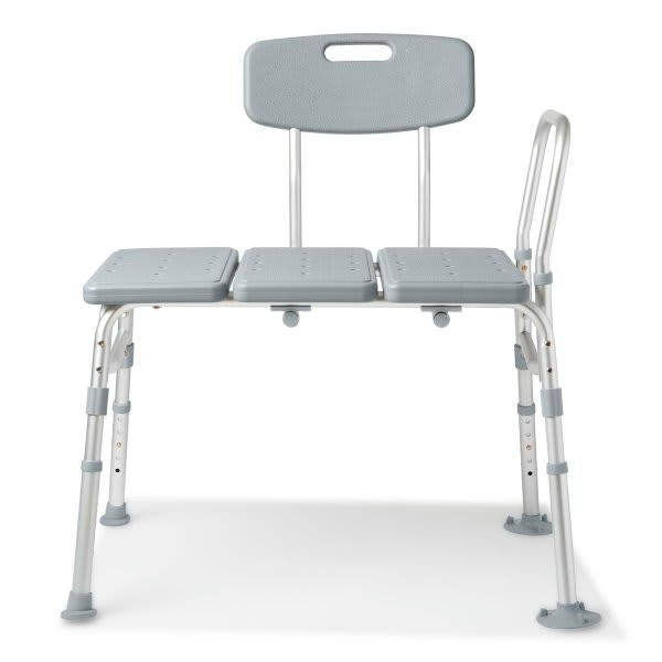 Medline Knockdown Transfer Bench 400 Lb Weight Capacity