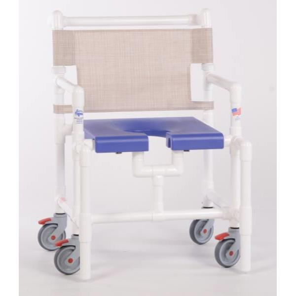 Ipu Elite 450 Lbs Shower Chair With Blow Molded Seat, B-Linen