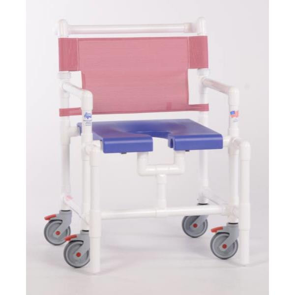 Ipu Elite 450 Lbs Shower Chair With Blow Molded Seat, B-Wineberry