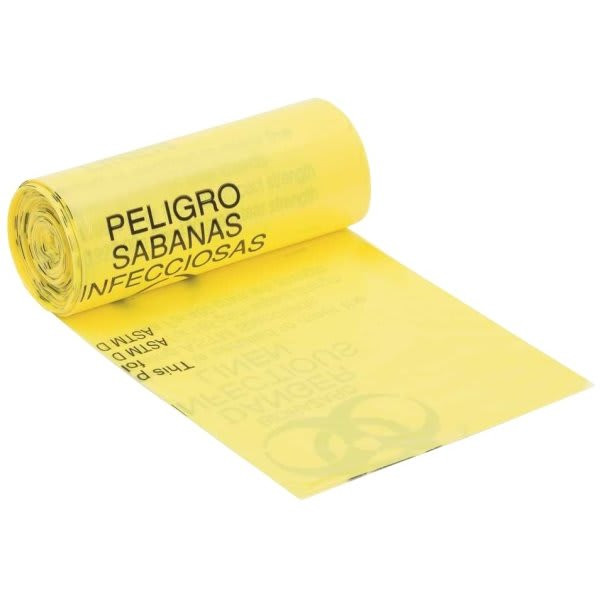 Berry Global 40"X46" 40-45 Gal Infectious Linen Bag 10 Rolls Of 15, Case Of 150