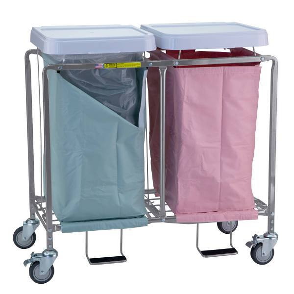 R&B Wire Products Double Deluxe Easy Access Hamper Blue Access Bags