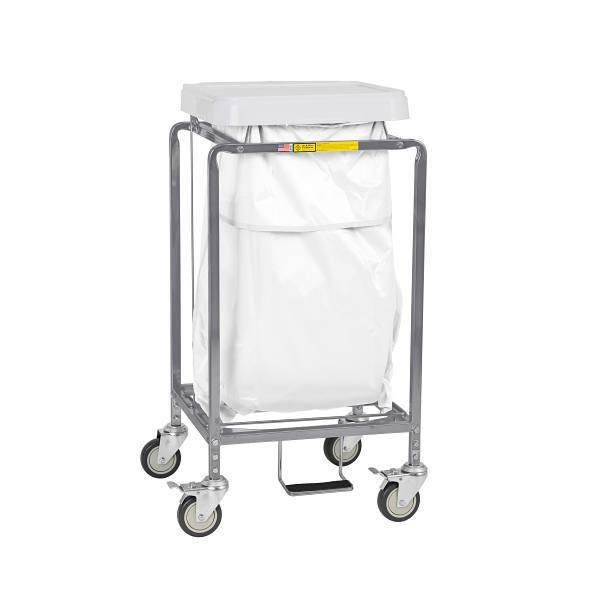 R&B Wire Products Single Deluxe Easy Access Hamper White Access Bag