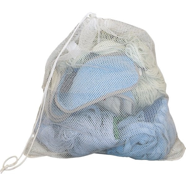 Renown 18 X 24 In White Polyester Mesh Laundry Bag W/ Id Tag Draw