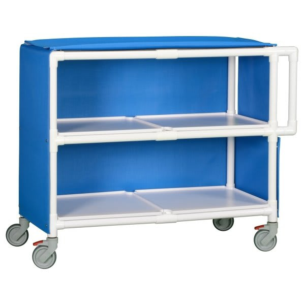 Ipu 2 Shelf Jumbo Linen Cart In Blue