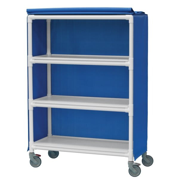 Ipu 3 Shelf Medium Linen Cart In Blue