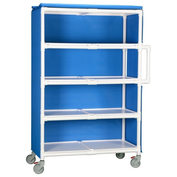Ipu 4 Shelf Jumbo Linen Cart In Blue