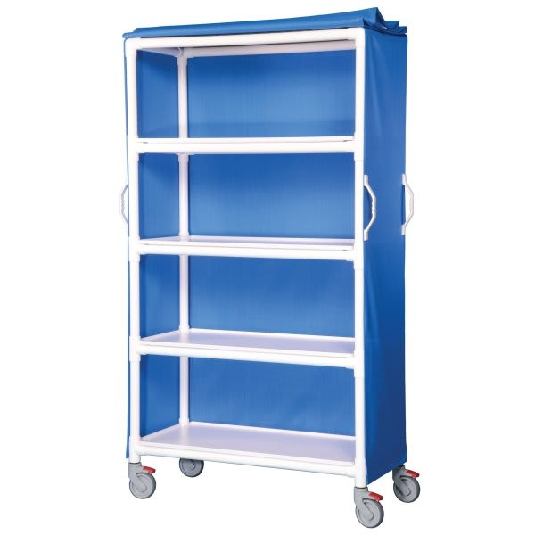 Ipu 4 Shelf Large Linen Cart In Blue