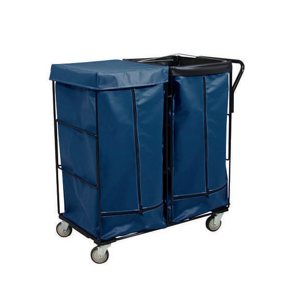 Royal Basket Trucks Linen Cart 41cf Navy Full Swivel