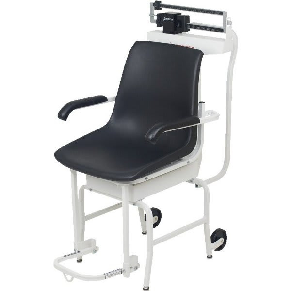 Detecto Mechanical Chair With Beam Scale, 400 Lb Capacity, Steel Frame