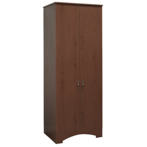 Drive Oslo 2-Door Wardrobe Cabinet, 30"W X 23"D X 78"H, Mahogany