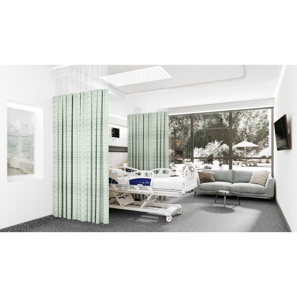 Threadwell Links Pattern Privacy Curtain Meadow 72 In W X 84in H